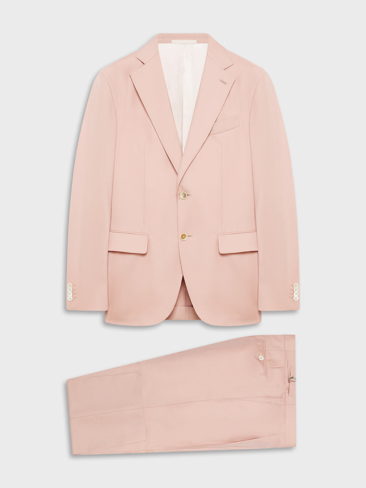 Caruso Menswear Abbigliamento Uomo Abiti Abito aida in twill di lana rosa look 1