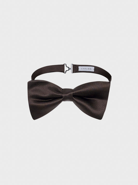 Caruso Menswear Abbigliamento Uomo Papillon annodato in seta marrone still