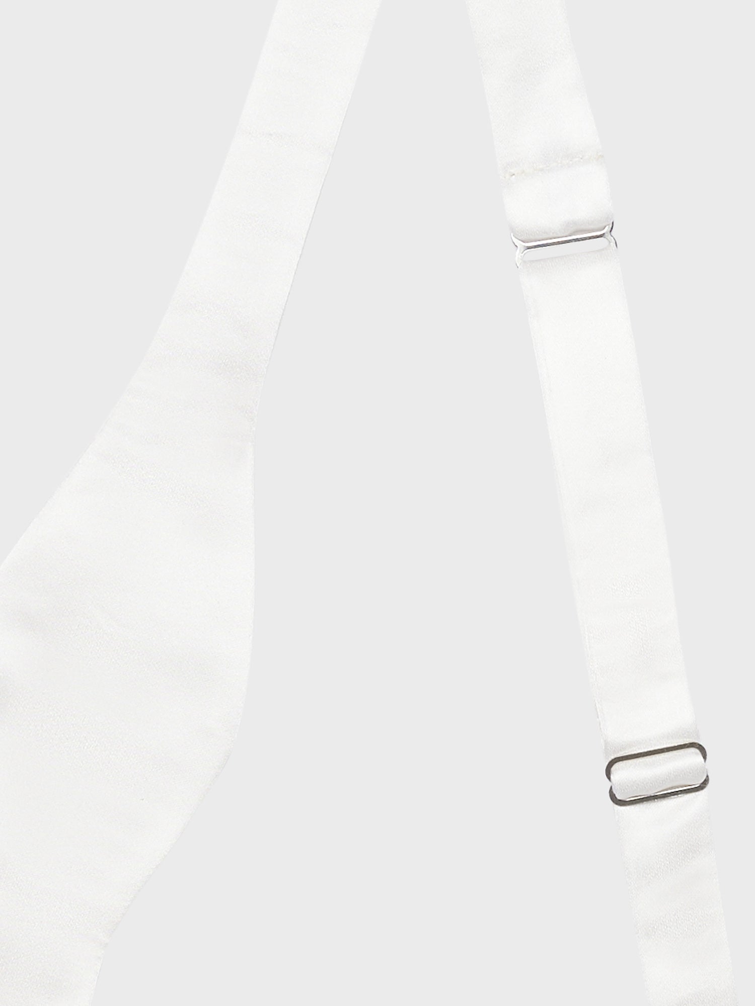 Caruso Menswear Abbigliamento Uomo Papillon Papillon da annodare in seta bianco look 2