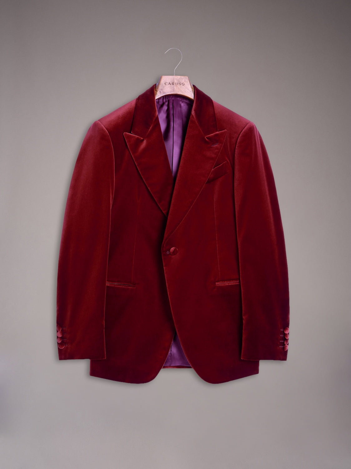 Carmen Jacket in Bordeaux Velvet