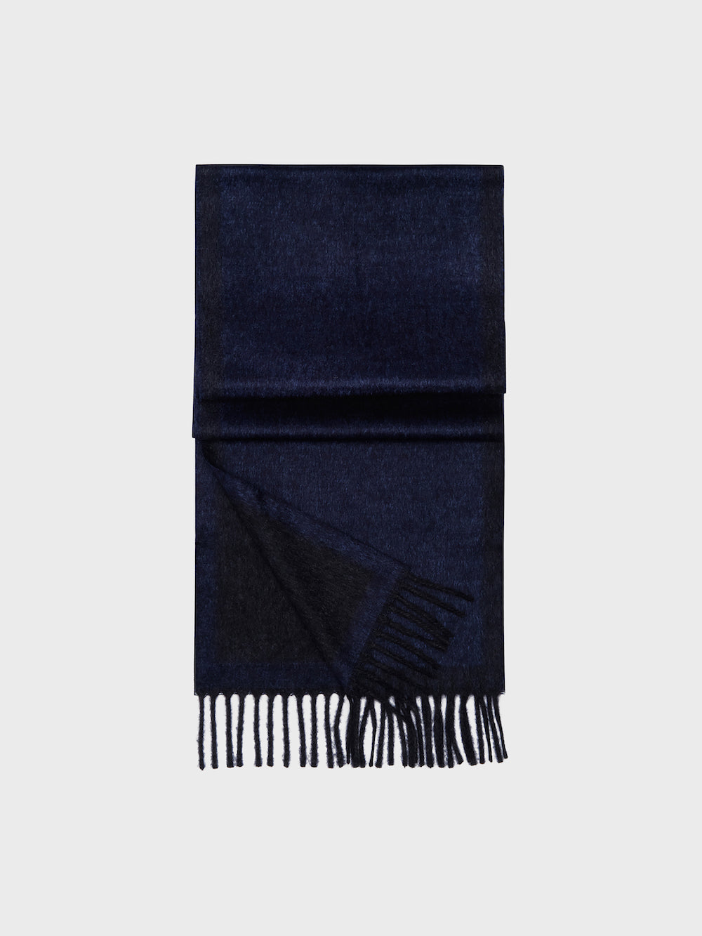 Sciarpa in cashmere e seta blu