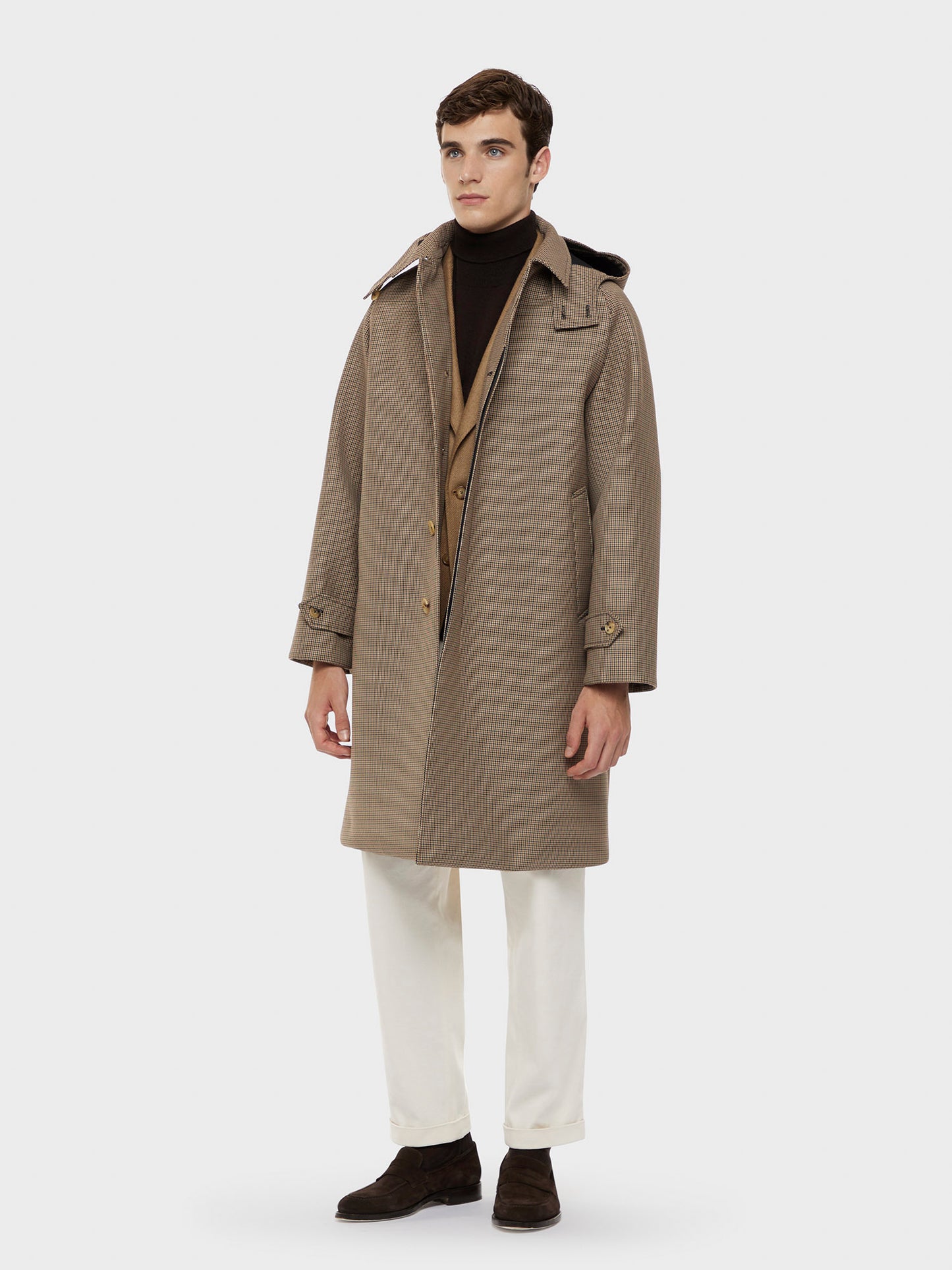 Caruso Menswear Abbigliamento Uomo Giacca butterfly in lana cashmere color cammello layering
