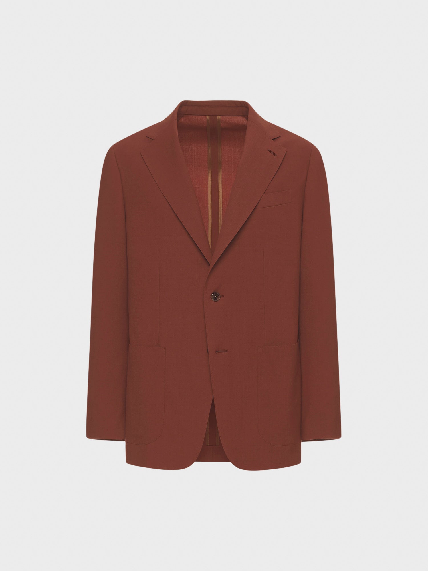 Caruso Menswear Abbigliamento Uomo Giacca butterfly in lana ruggine still