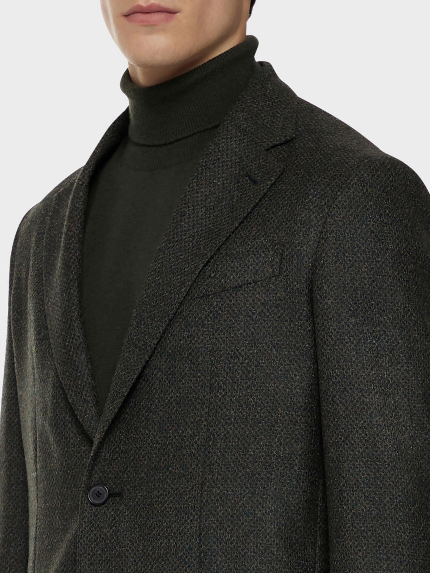 Caruso Menswear Abbigliamento Uomo Giacca butterfly boucle verde dettaglio