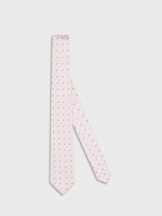Caruso Menswear Abbigliamento Uomo Cravatte Cravatta in seta jacquard rosa look 1