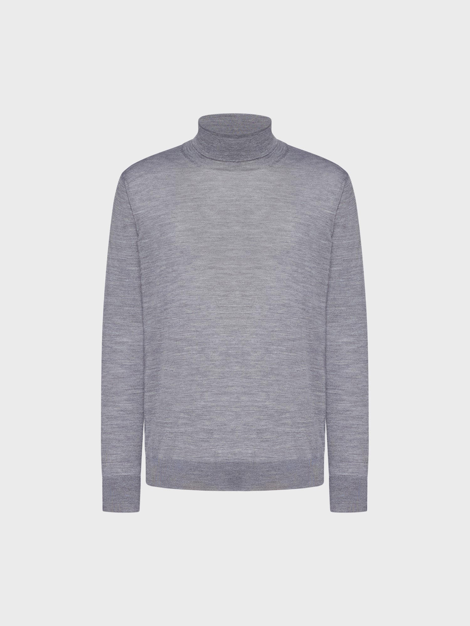Caruso Menswear Abbigliamento Uomo Dolcevita in lana, seta e cashmere grigio still