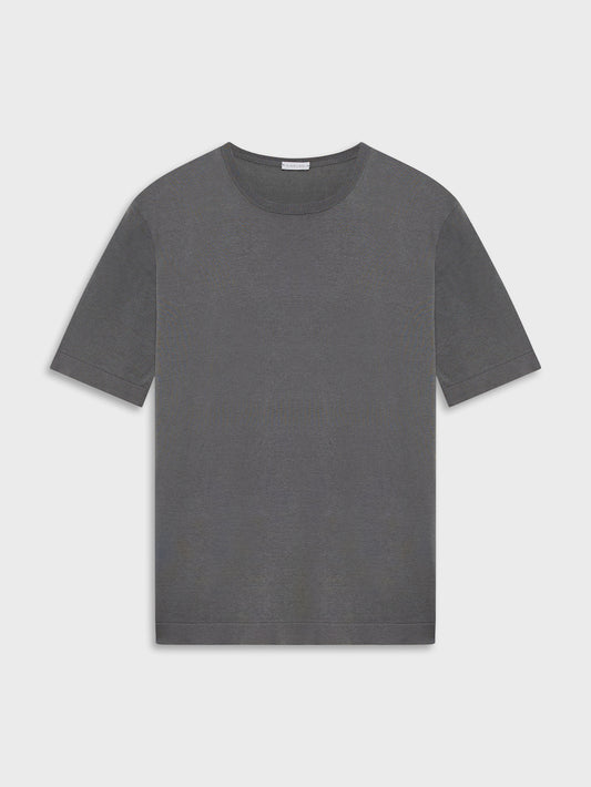 Caruso Menswear Abbigliamento Uomo T-shirt T-shirt in maglia di cotone grigia look 1
