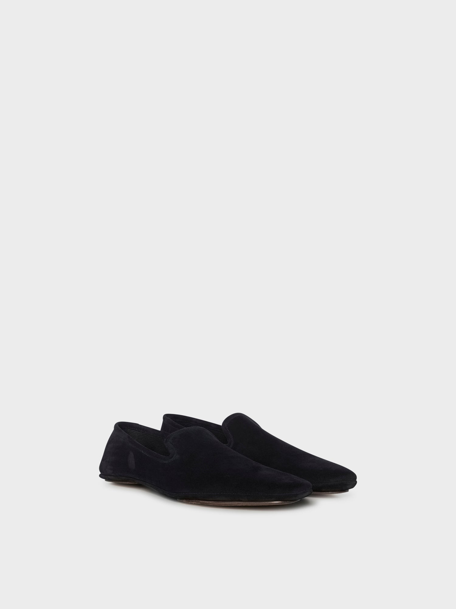 Caruso Menswear Abbigliamento Uomo Accessori Slipper in pelle scamosciata marrone look 1