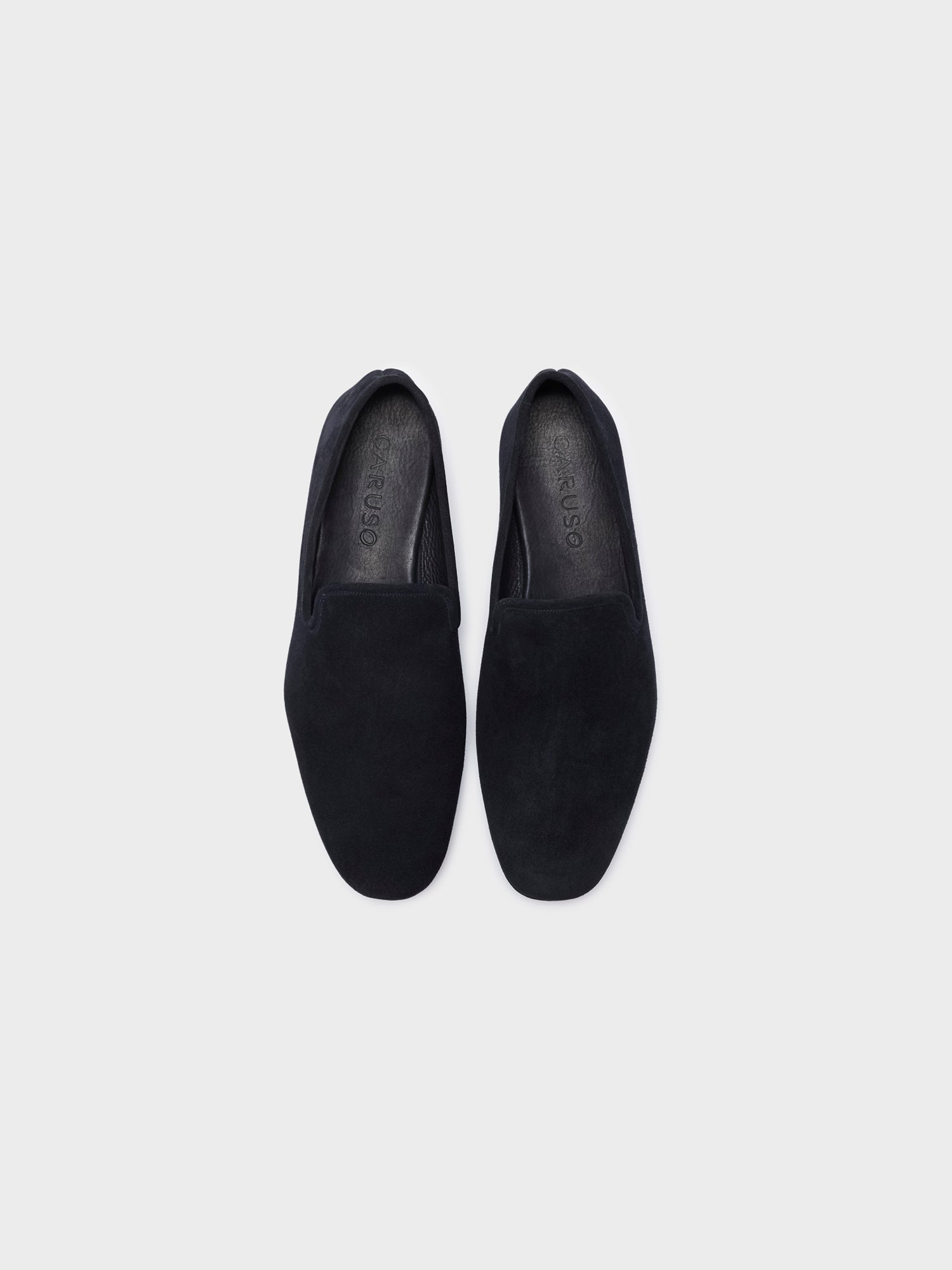 Caruso Menswear Abbigliamento Uomo Accessori Slipper in pelle scamosciata marrone look 2