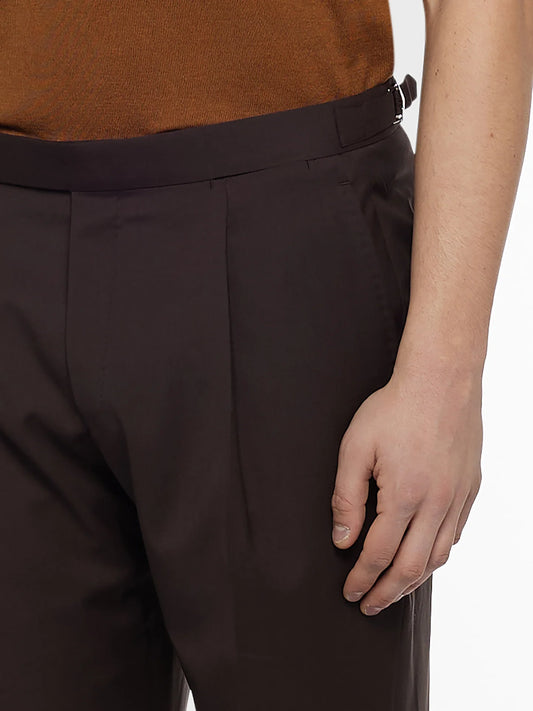 Pantalone Rigoletto in lana zeelander marrone