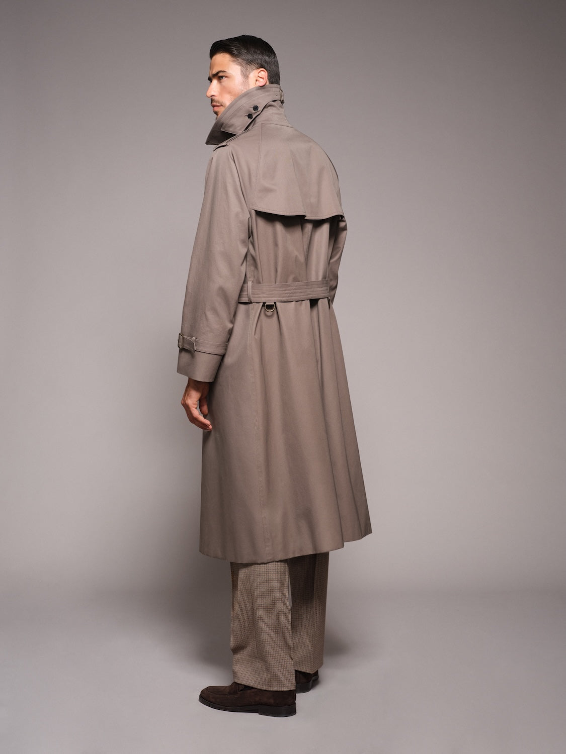 Trench doppiopetto grigio Sanyocoat x Caruso