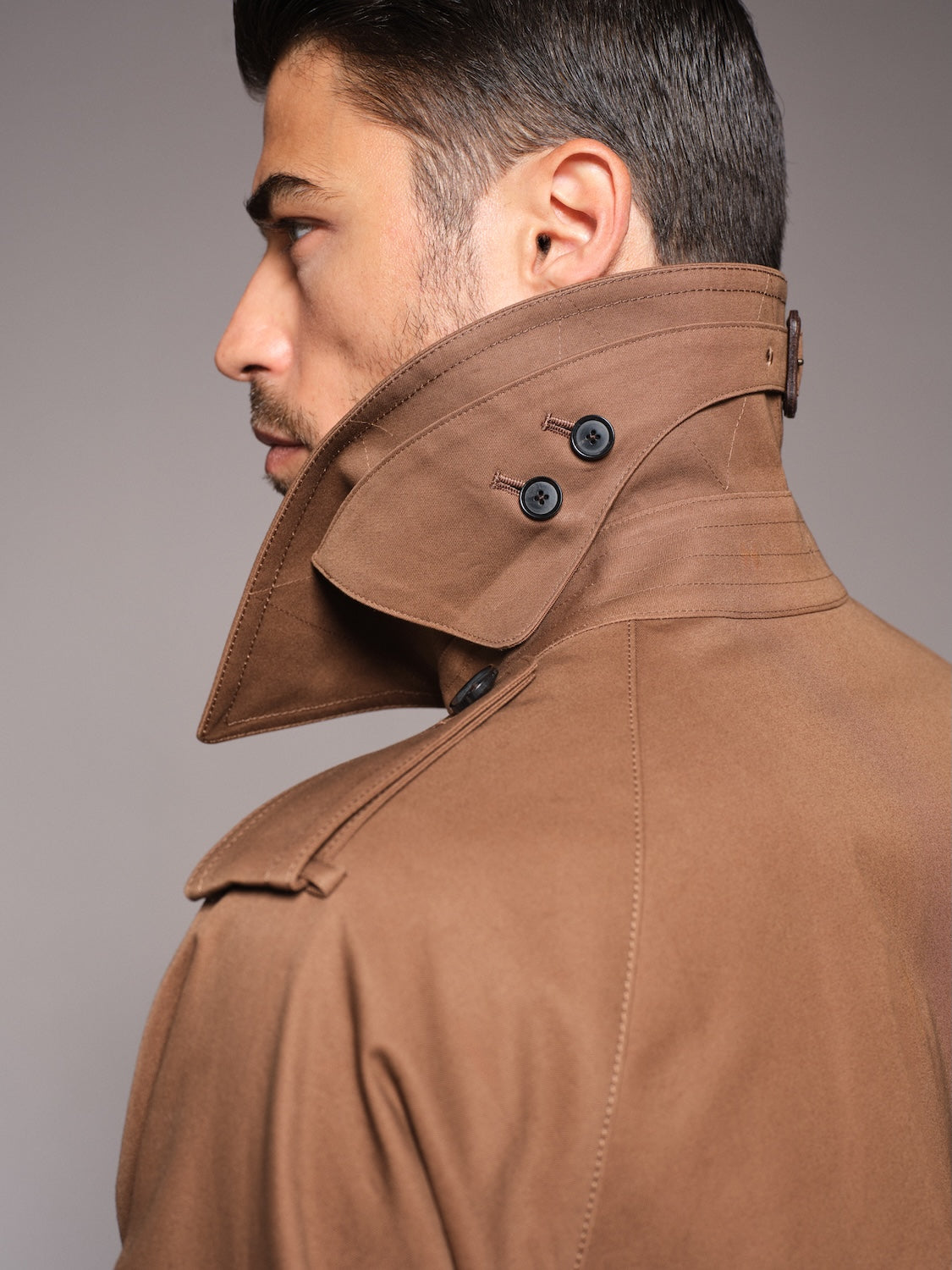 Trench doppiopetto marrone Sanyocoat x Caruso