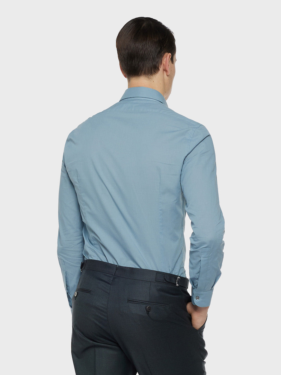 Caruso Menswear Abbigliamento Uomo Camicie Camicia slim in cotone verde look 4
