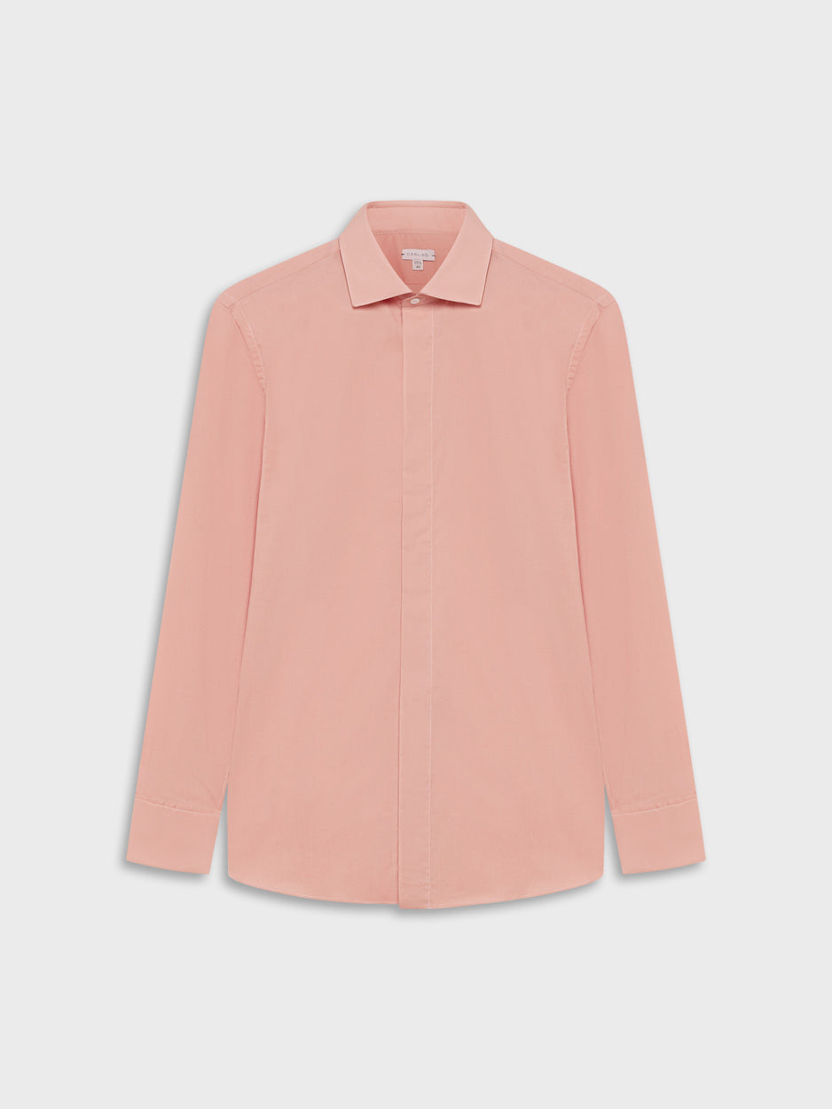 Caruso Menswear Abbigliamento Uomo Camicie Camicia in cotone rosa look 1