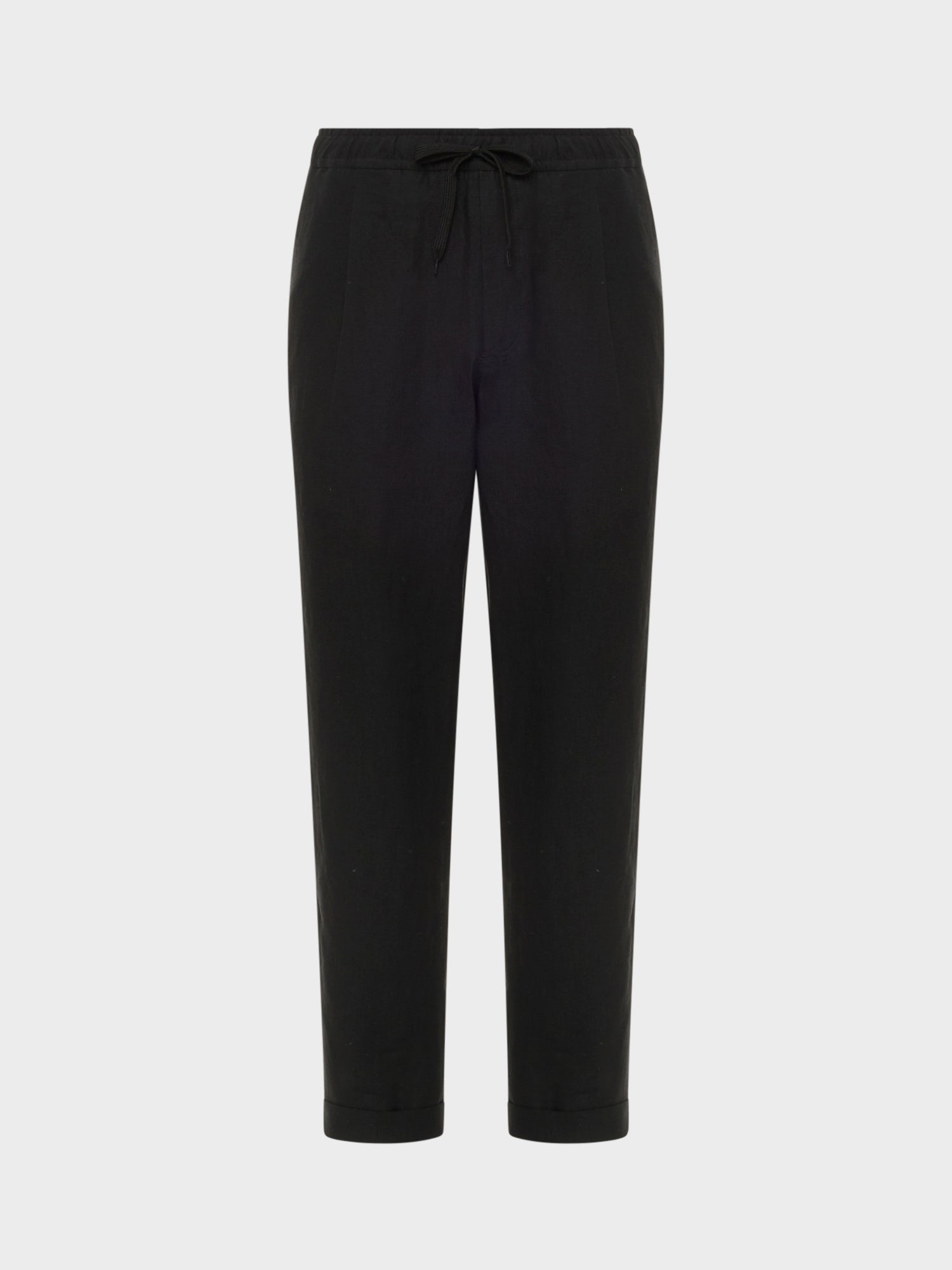 Caruso Menswear Abbigliamento Uomo Pantaloni estivi in lino nero still