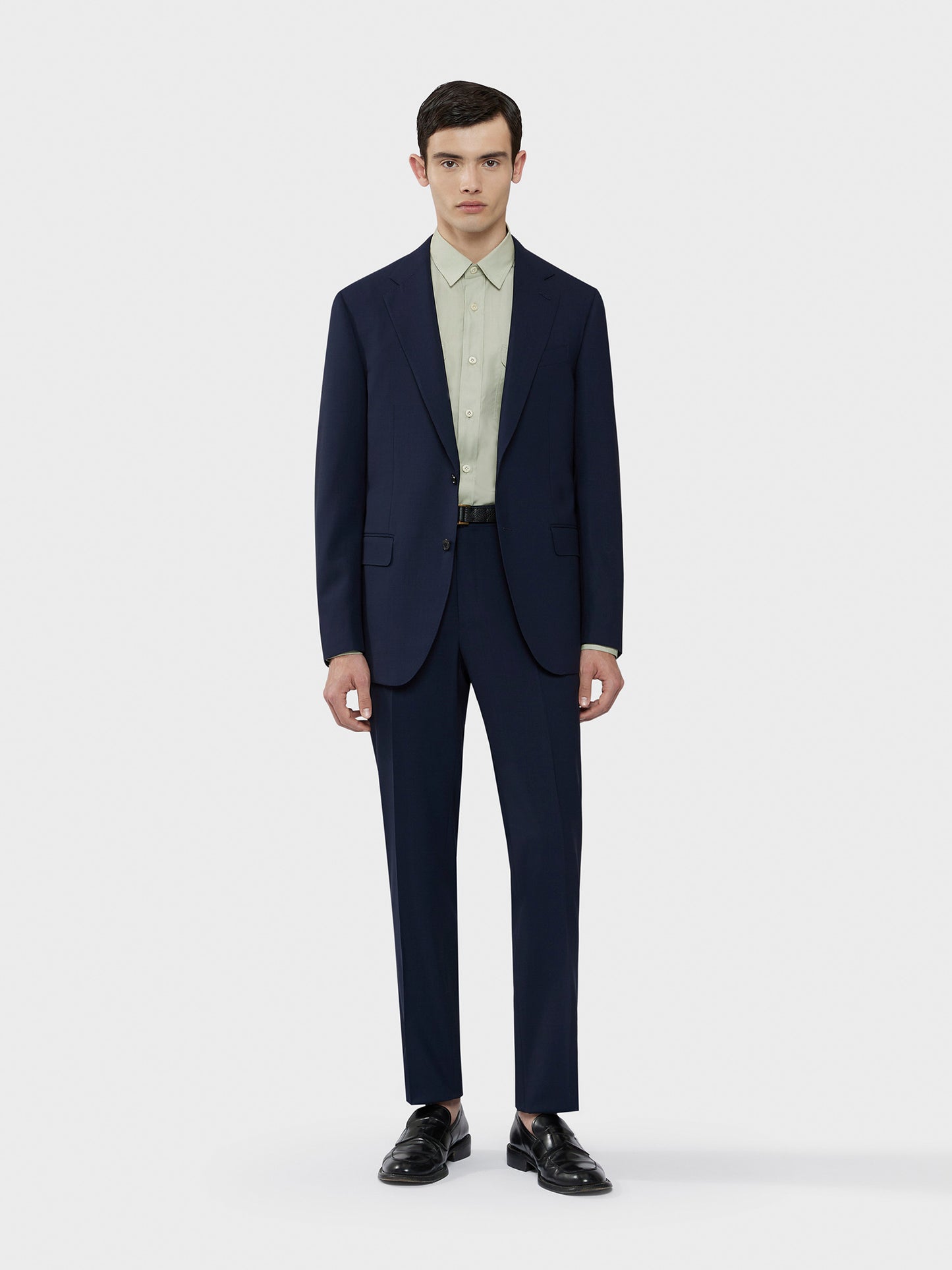 Caruso Menswear Abbigliamento Uomo Abito Norma in tropical di lana blu "Houdini" drop 7R total look